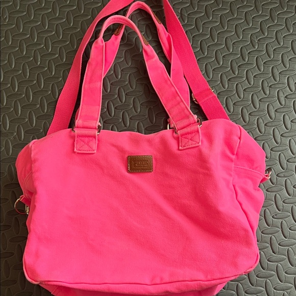 Victoria Secret PINK Canvas Tote Bag - Picture 1 of 4